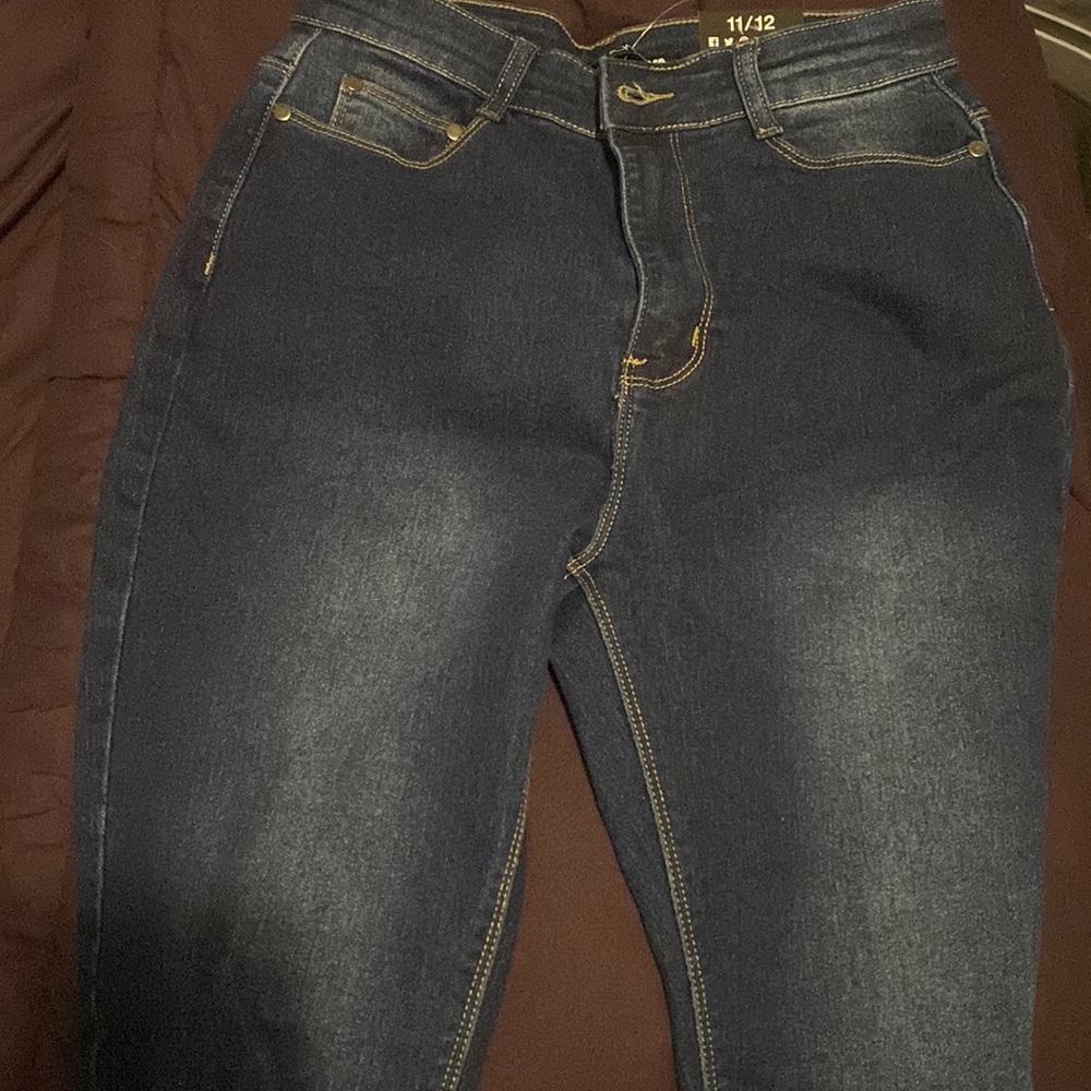 Dark blue baby got back jeans